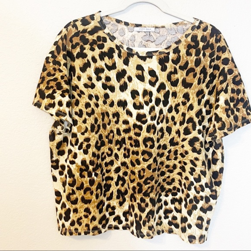 Zara Trafauluc Oversized‎ Leopard Tee